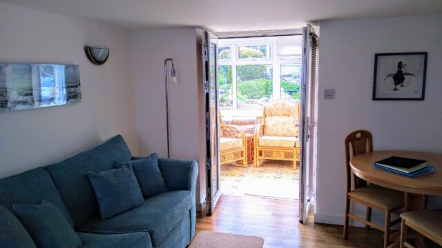 View of the lounge to garden